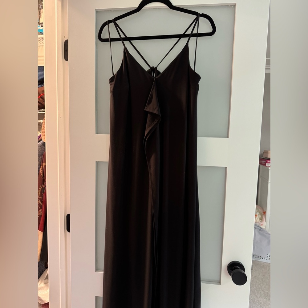 Express Black Adjustable Strap Dress - image 2